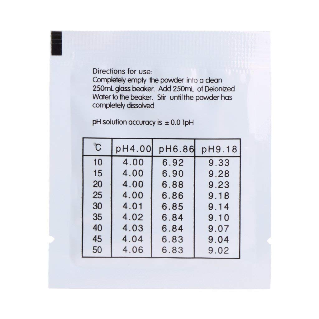 Individually wrapped calibration powder packets for freshness