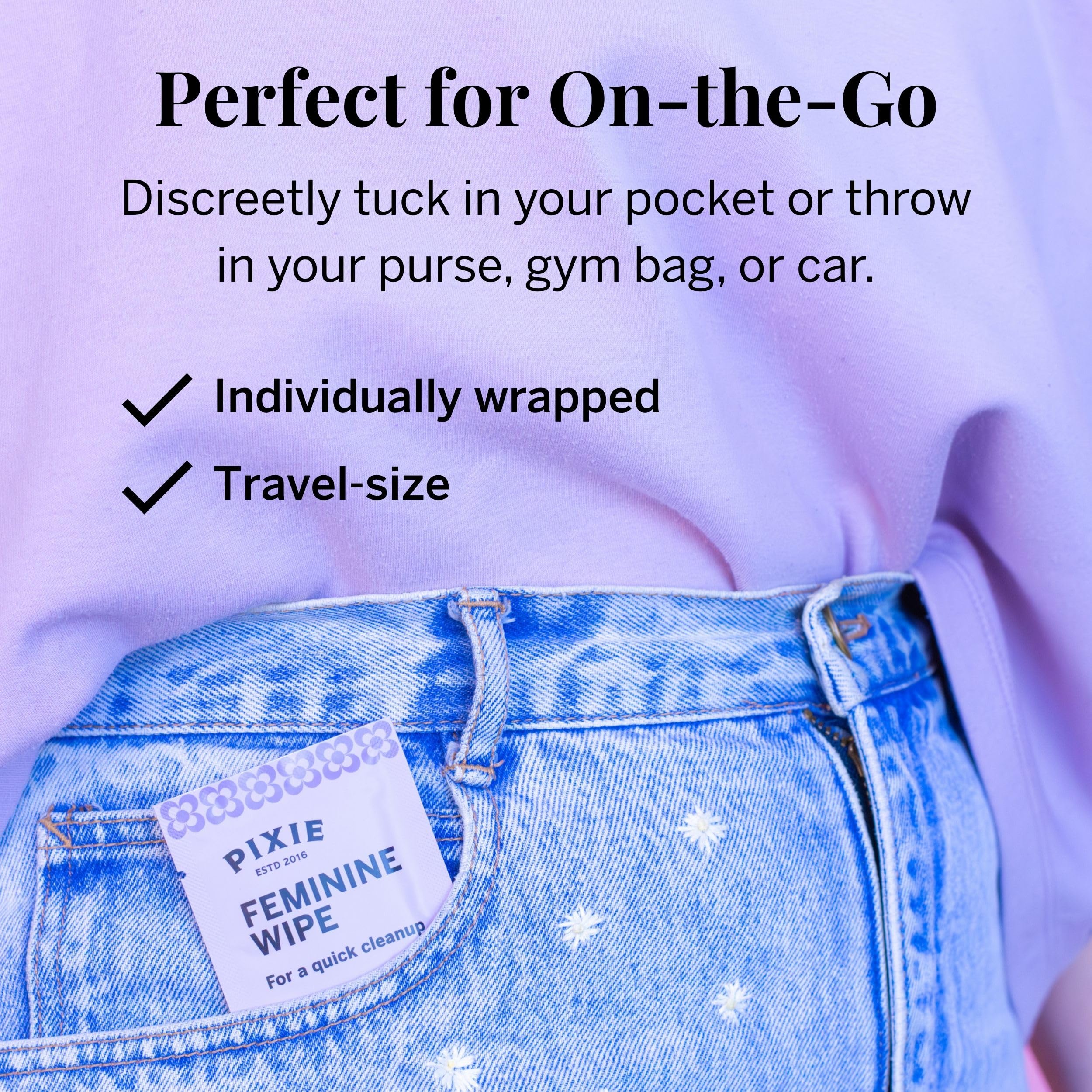 Fragrance-free menstrual cup wipes