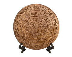 Phaistos Disc relief terracotta 15cm diameter decorative piece