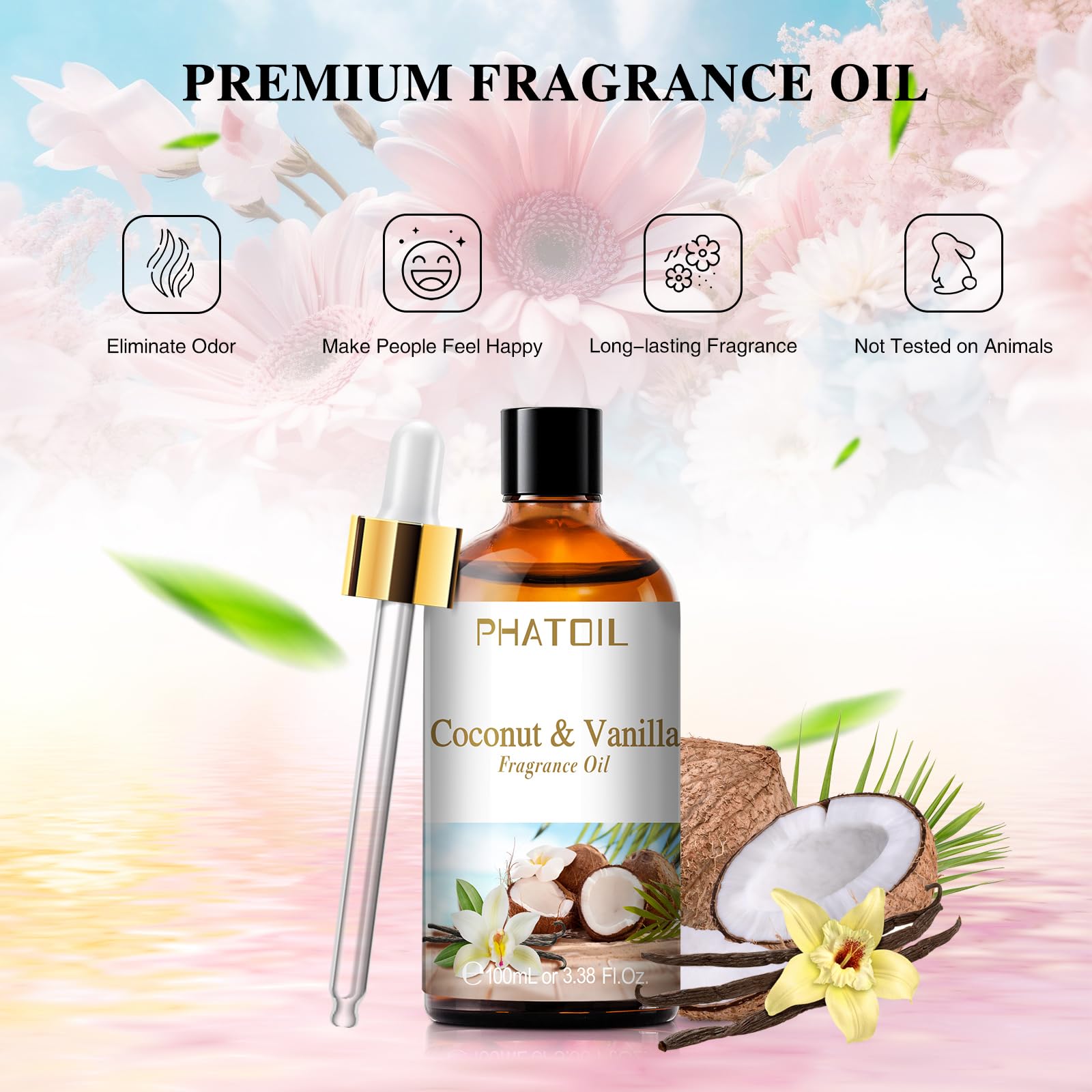 3.38 fl oz PHATOIL fragrance oil bottle