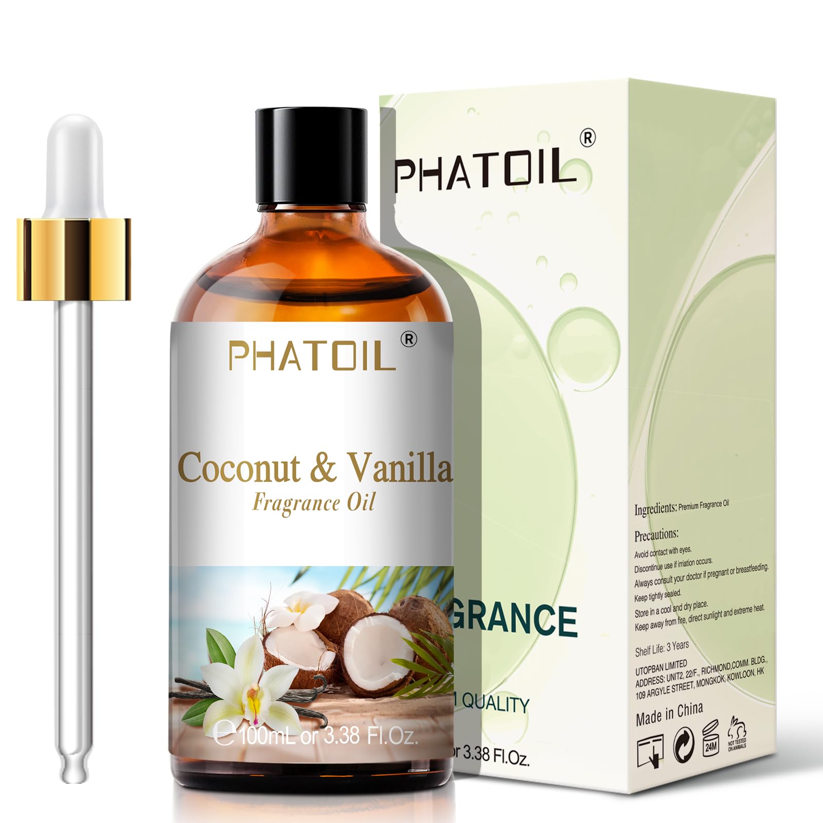 PHATOIL fragrance oil with dropper for precise use