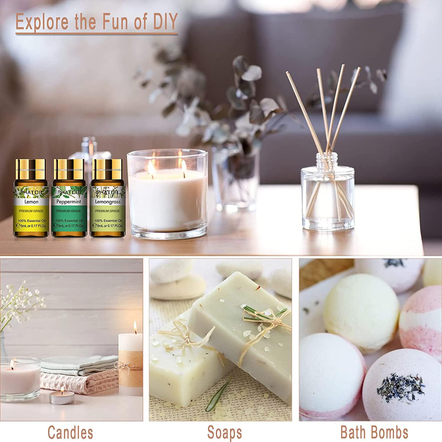 Exquisitely boxed PHATOIL essential oils gift set