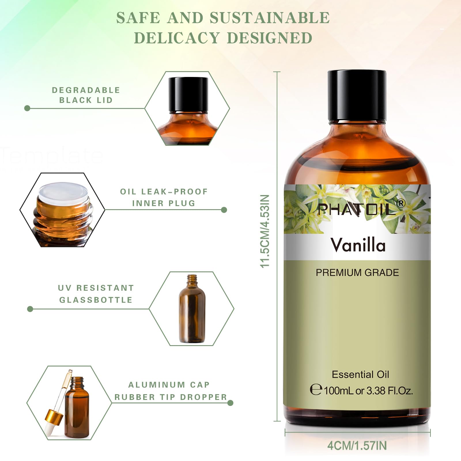 Vanilla essential oil fragrance for DIY soaps shampoos and creams