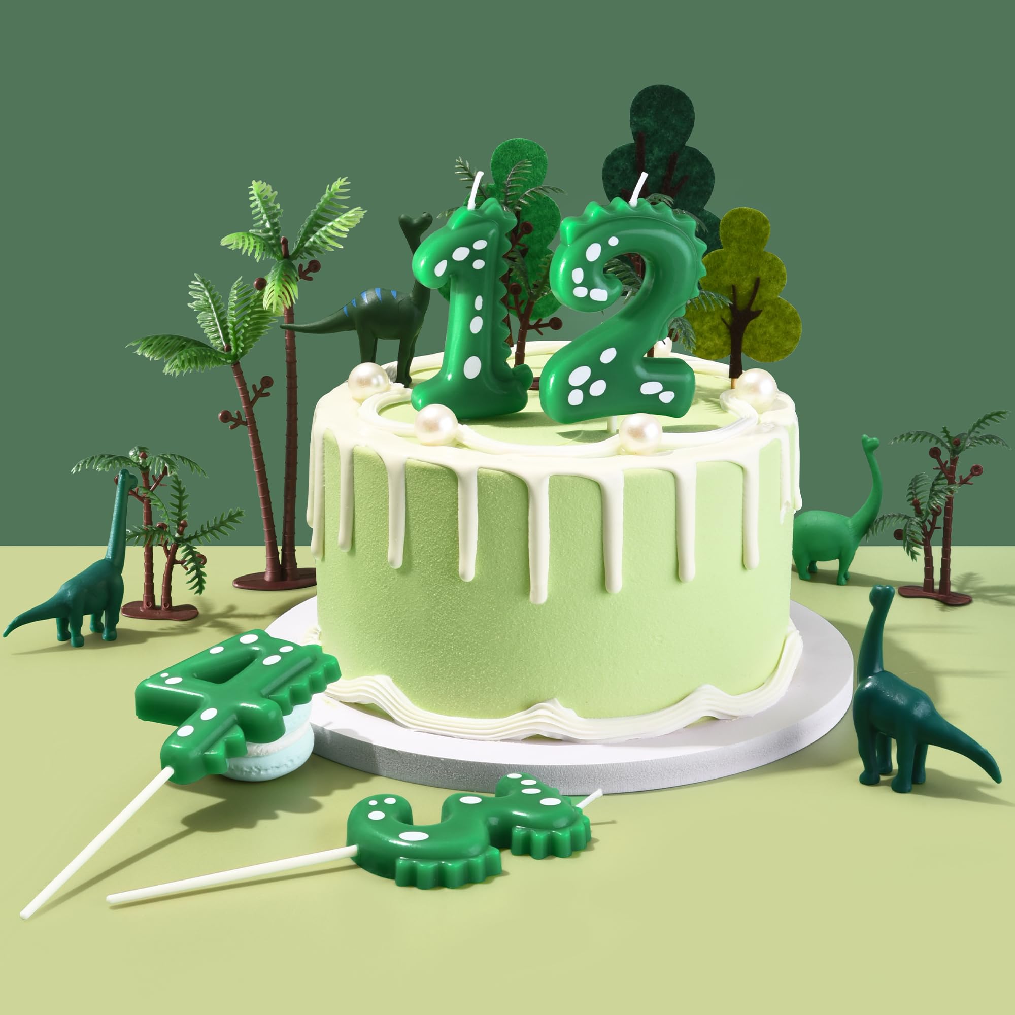 3 number birthday candle by PHD CAKE on birthday cake