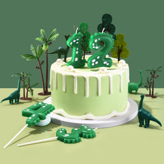 3 number birthday candle by PHD CAKE on birthday cake