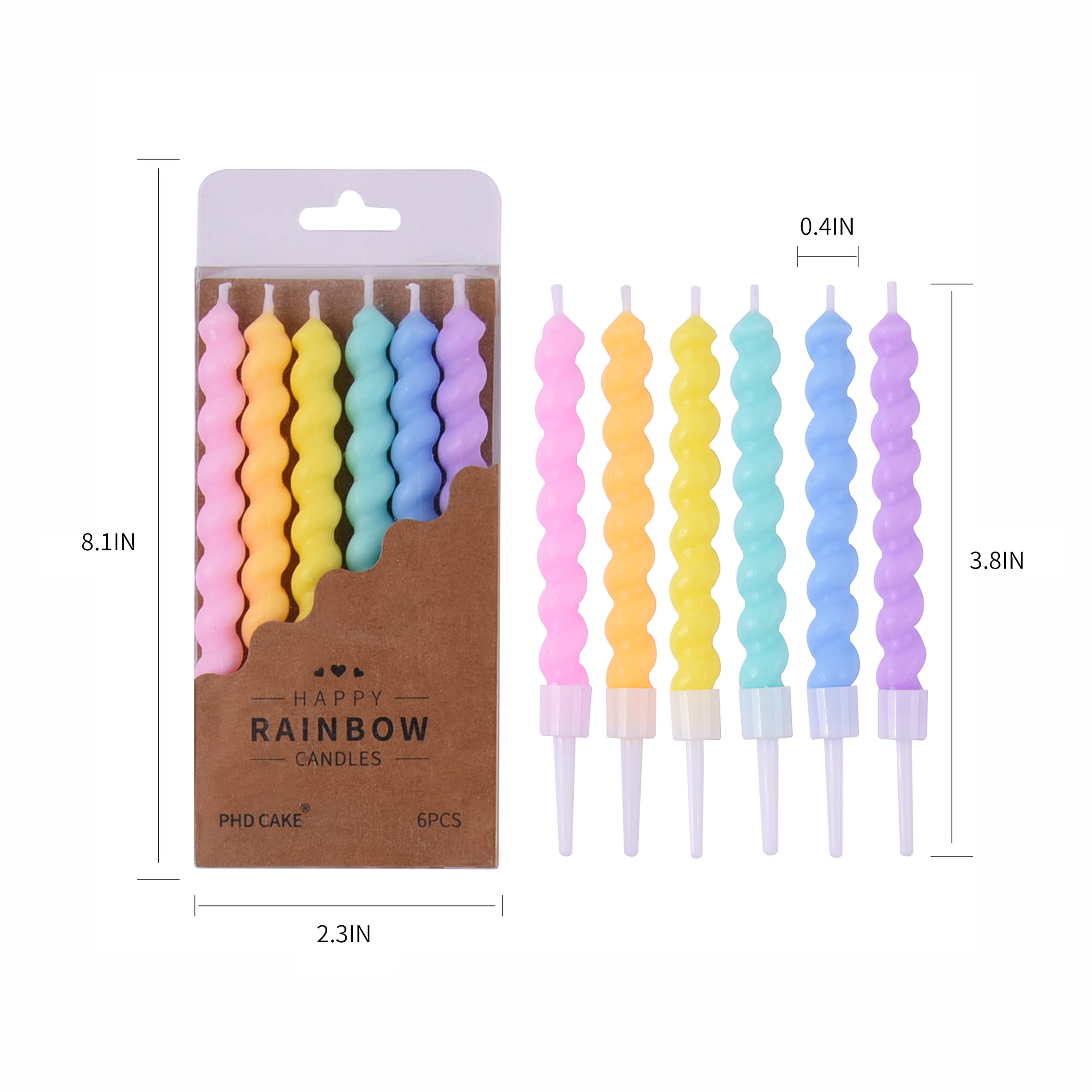 Versatile celebration candles for birthdays and spring events