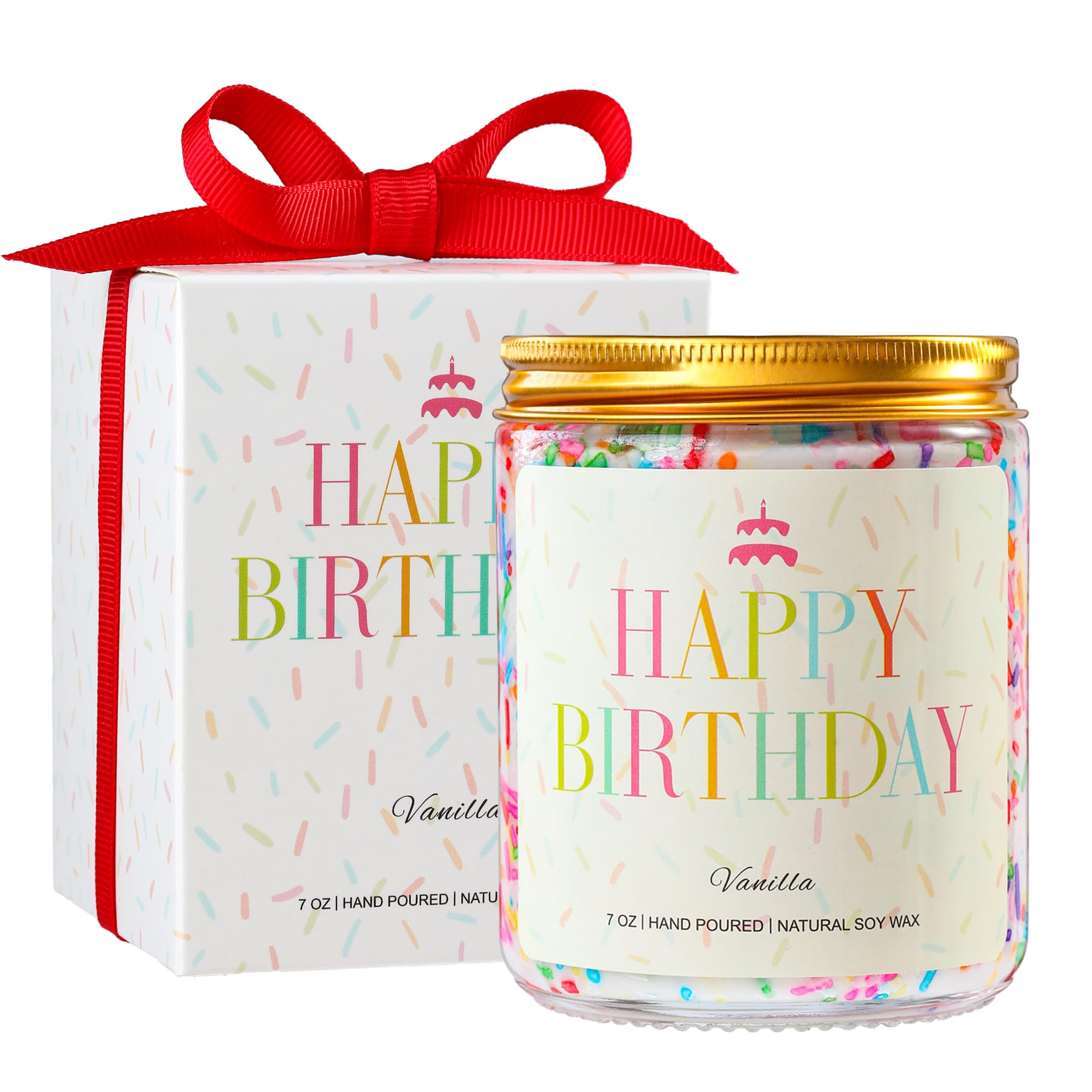 PHD CAKE Happy Birthday Candle vanilla soy wax 7oz