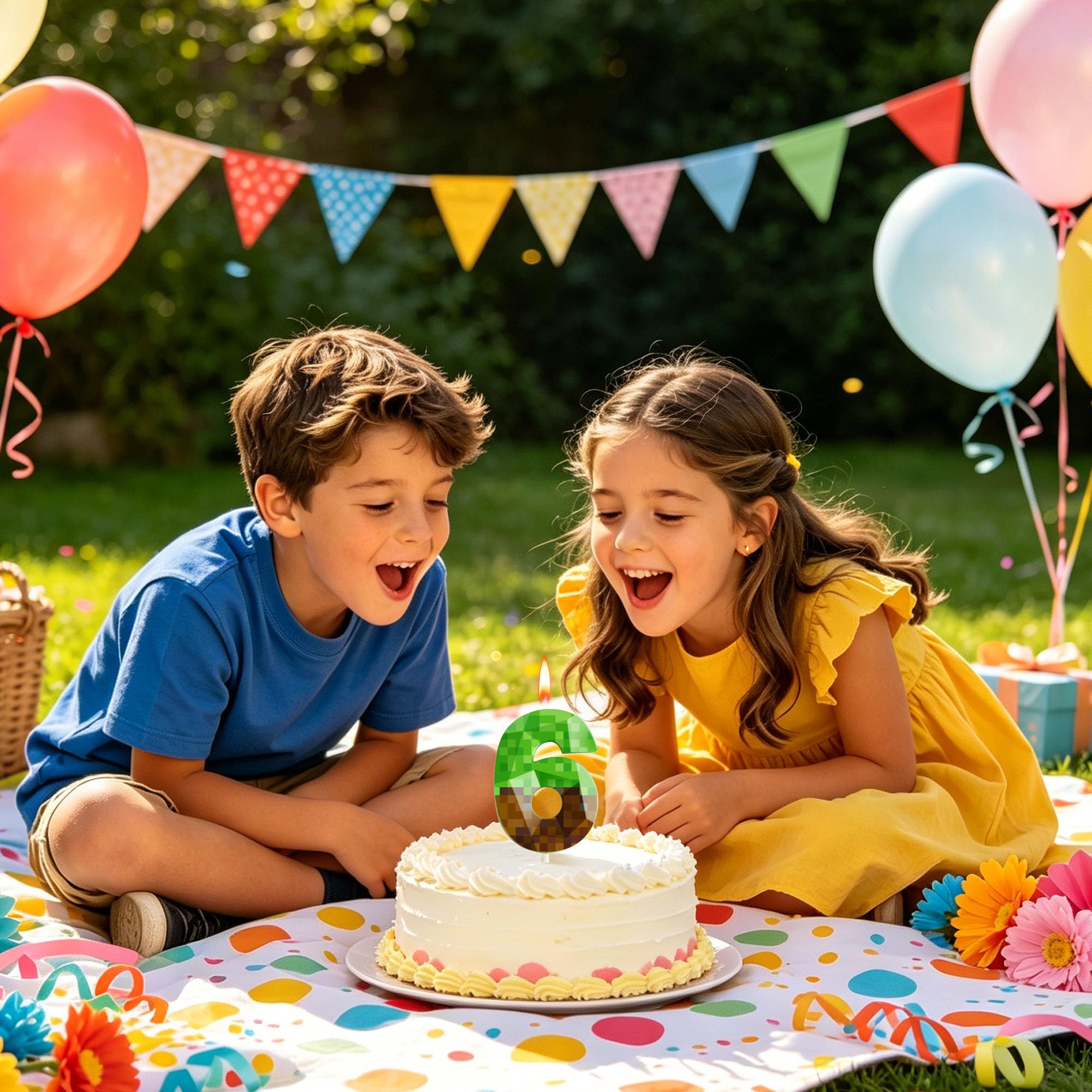 7 number candle for cake decoration and celebration