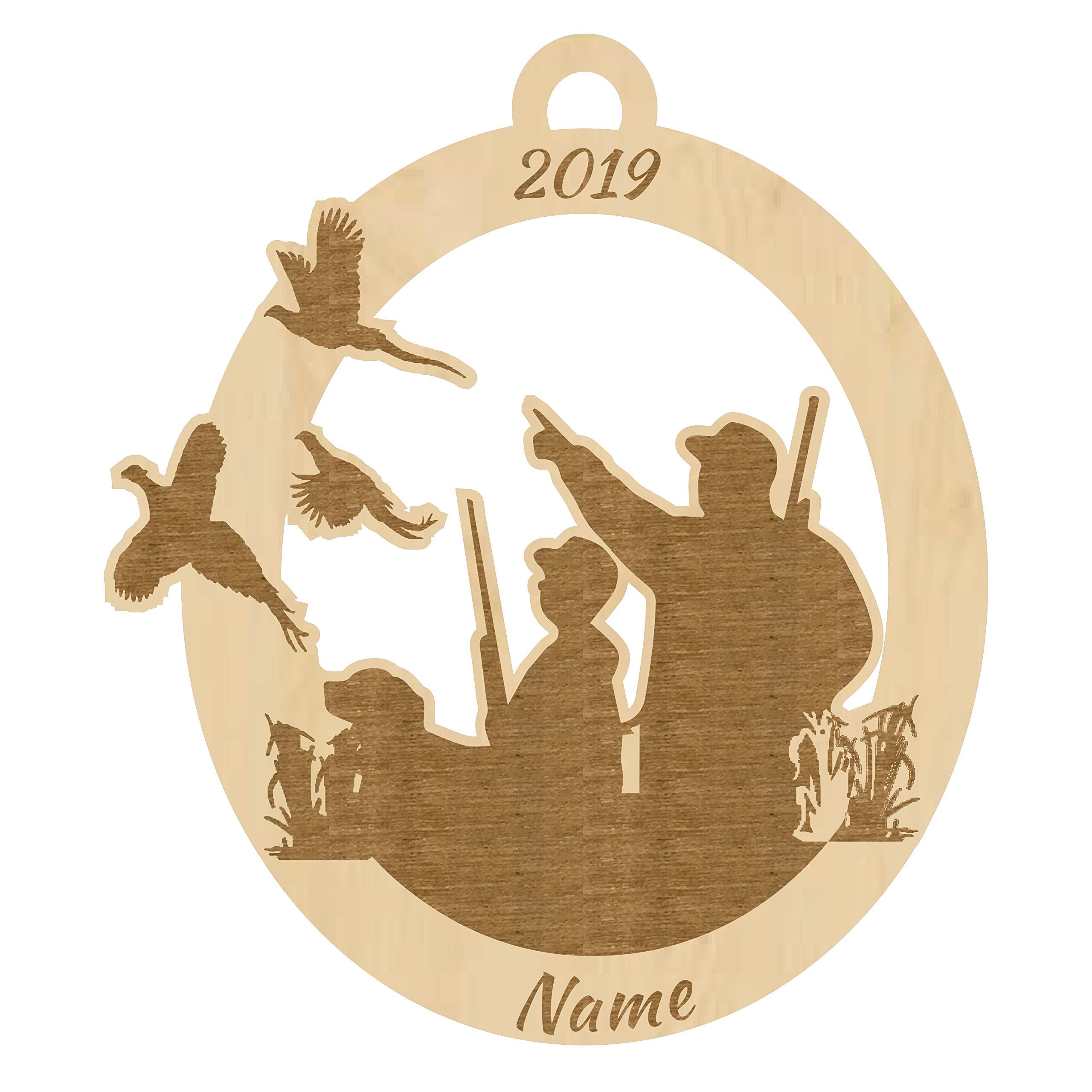 Pheasant hunting ornament product photo