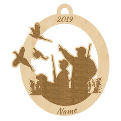 Pheasant hunting ornament product photo