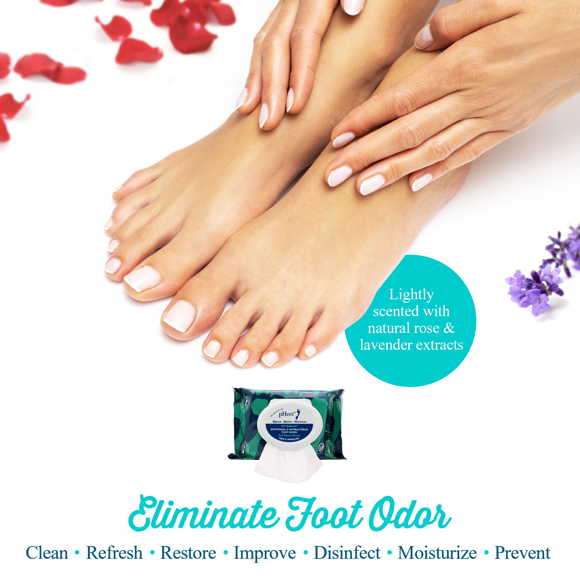 pHeet foot wipes for athlete's foot and eczema