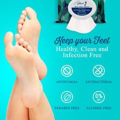 pHeet podiatrist-developed formula foot wipes