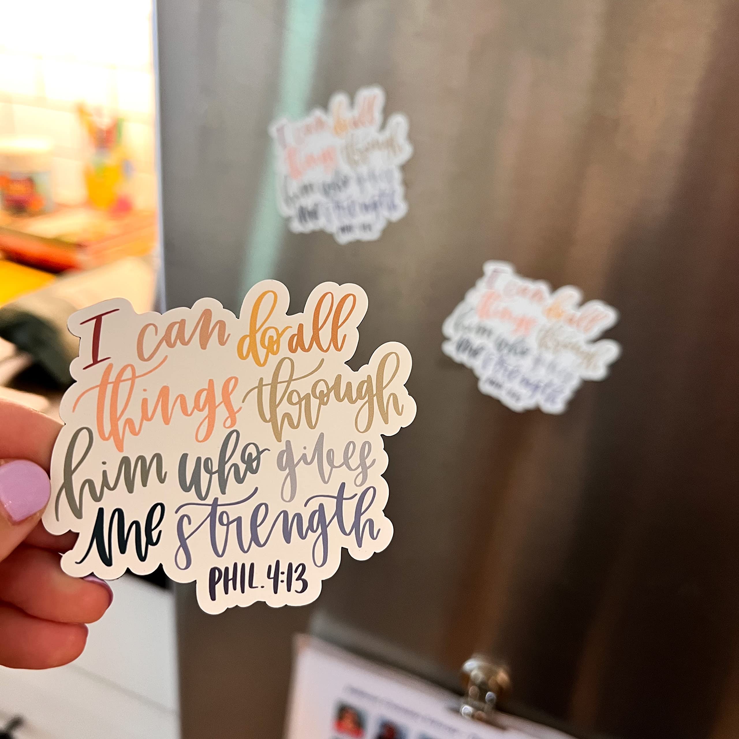 Philippians 4:13 Bible verse fridge magnet