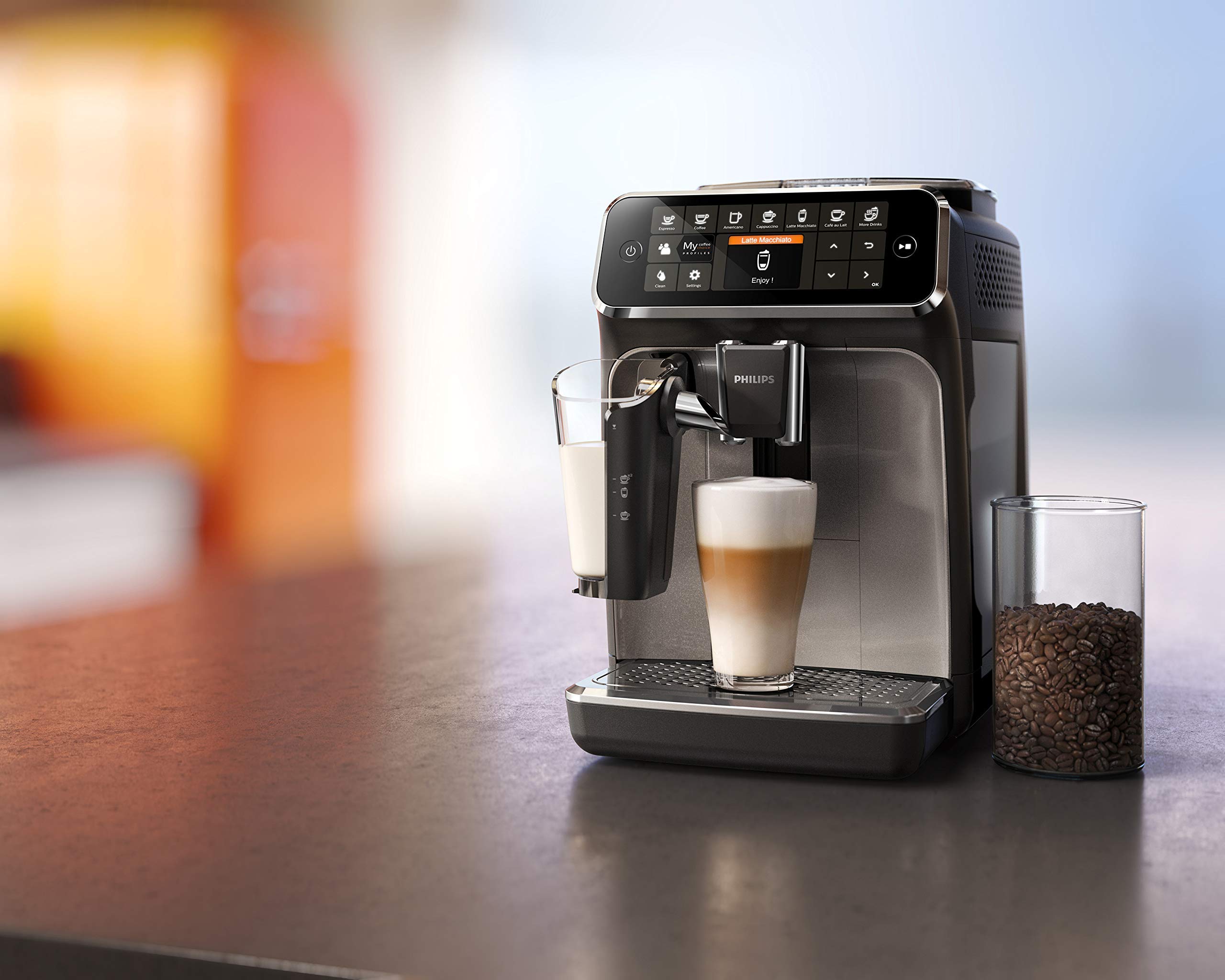 Philips EP4347/94 renewed espresso machine front view