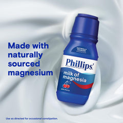 Phillips’ Milk of Magnesia 26 oz bottle packaging