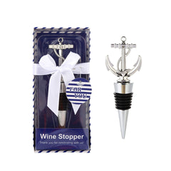 Philo Fun Nautical Anchor Wine Stoppers 2pack front view
