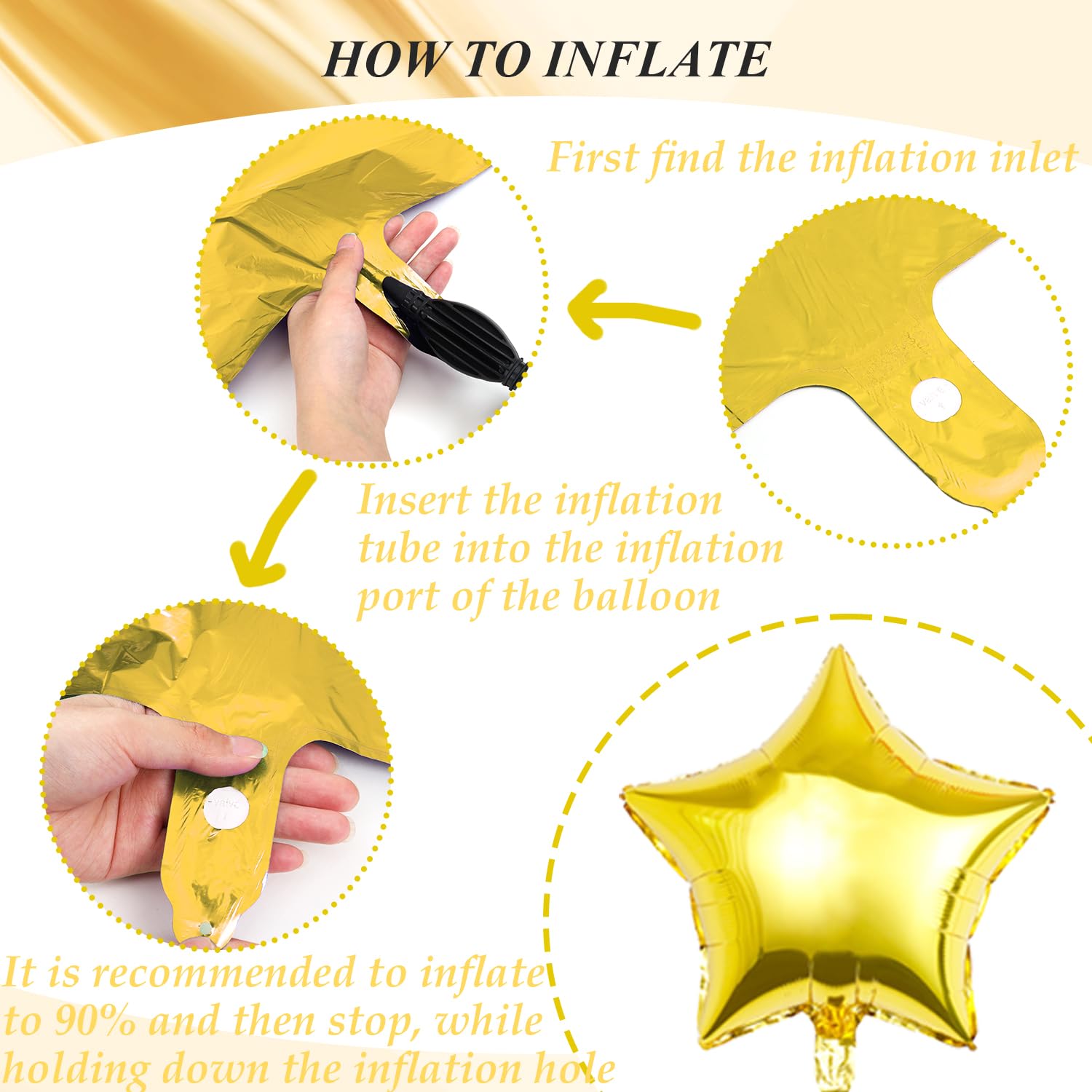 Photo wall backdrop decoration with gold accents