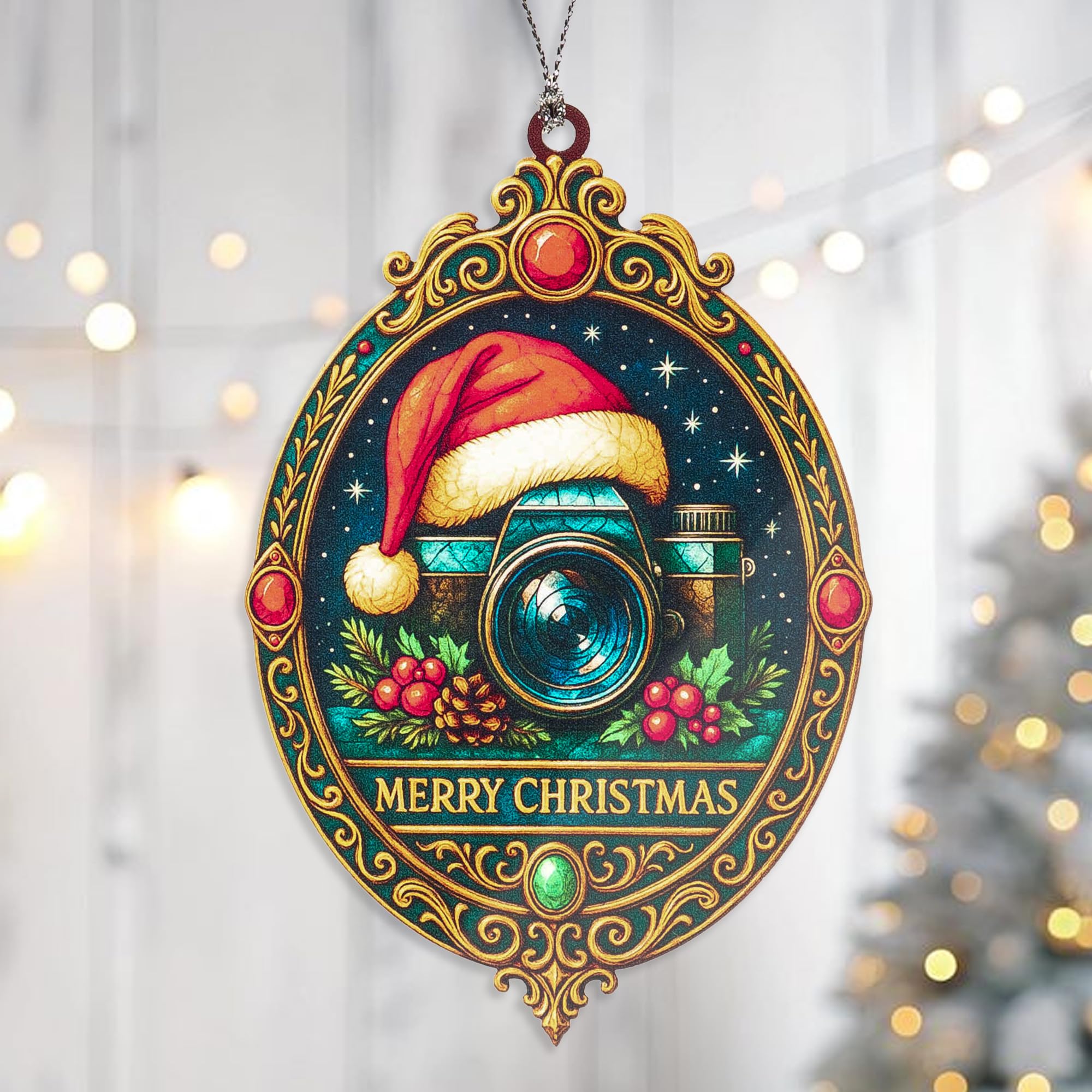 Photography decor ornament for holiday home decor