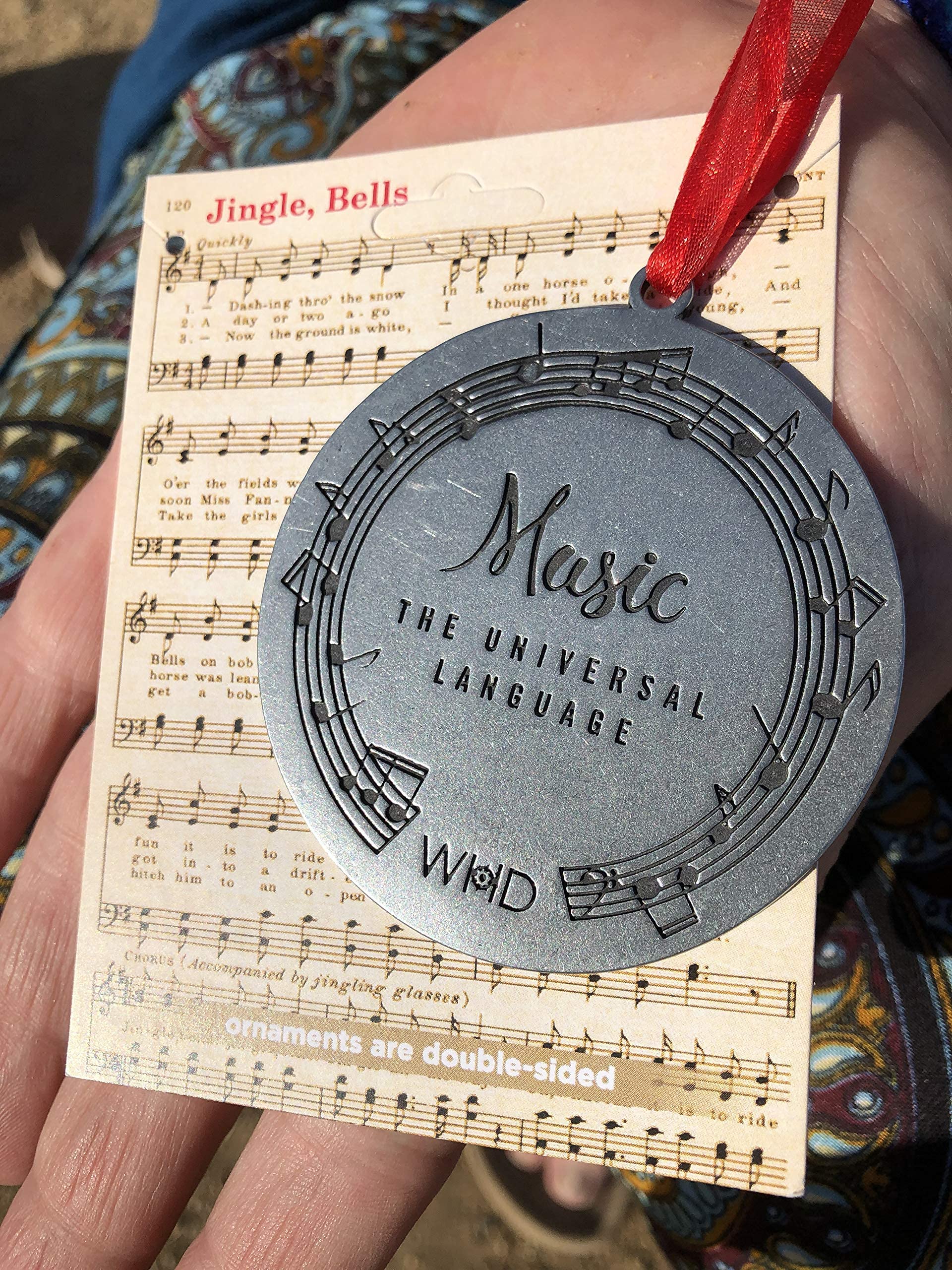 Piano teacher gift ornament display