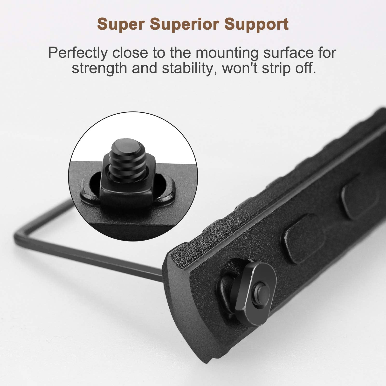 Includes 13 T-Nuts and screws with rail set