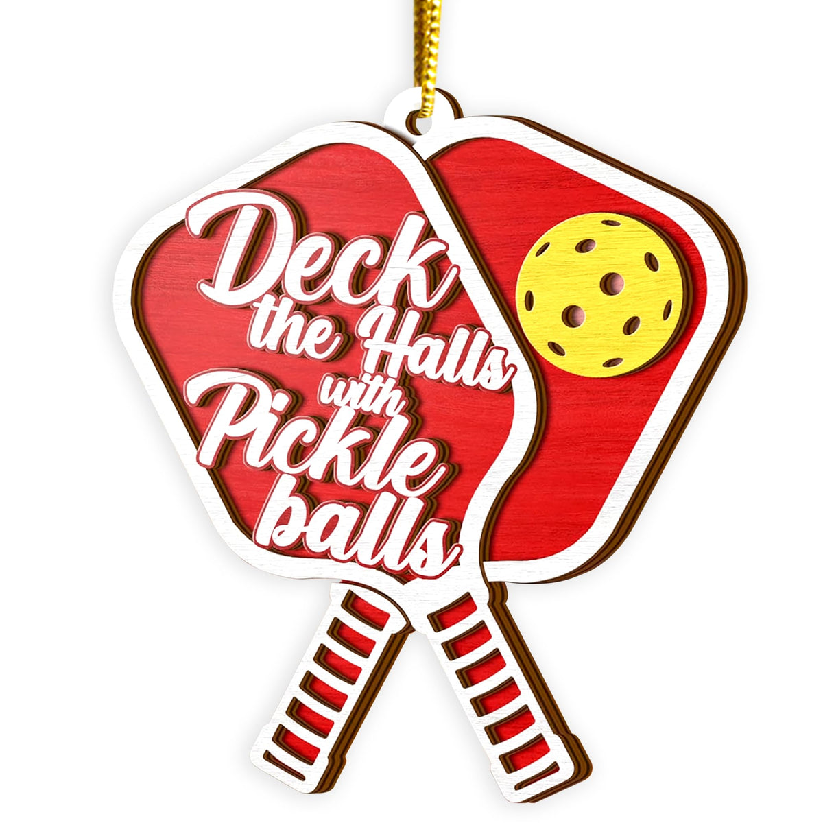 Pickleball Ornament for Christmas Tree
