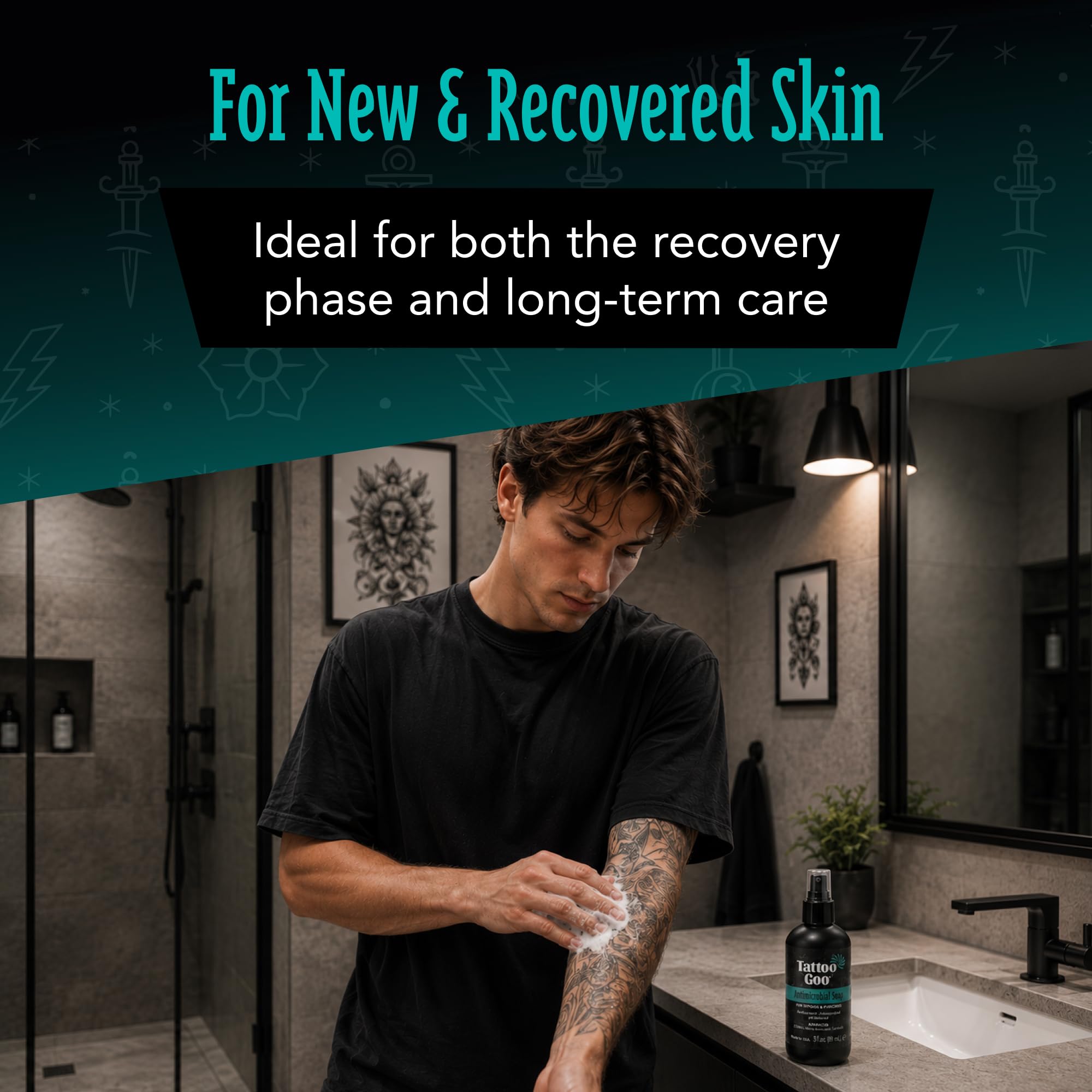 Tattoo Goo cleansing soap used for daily tattoo aftercare