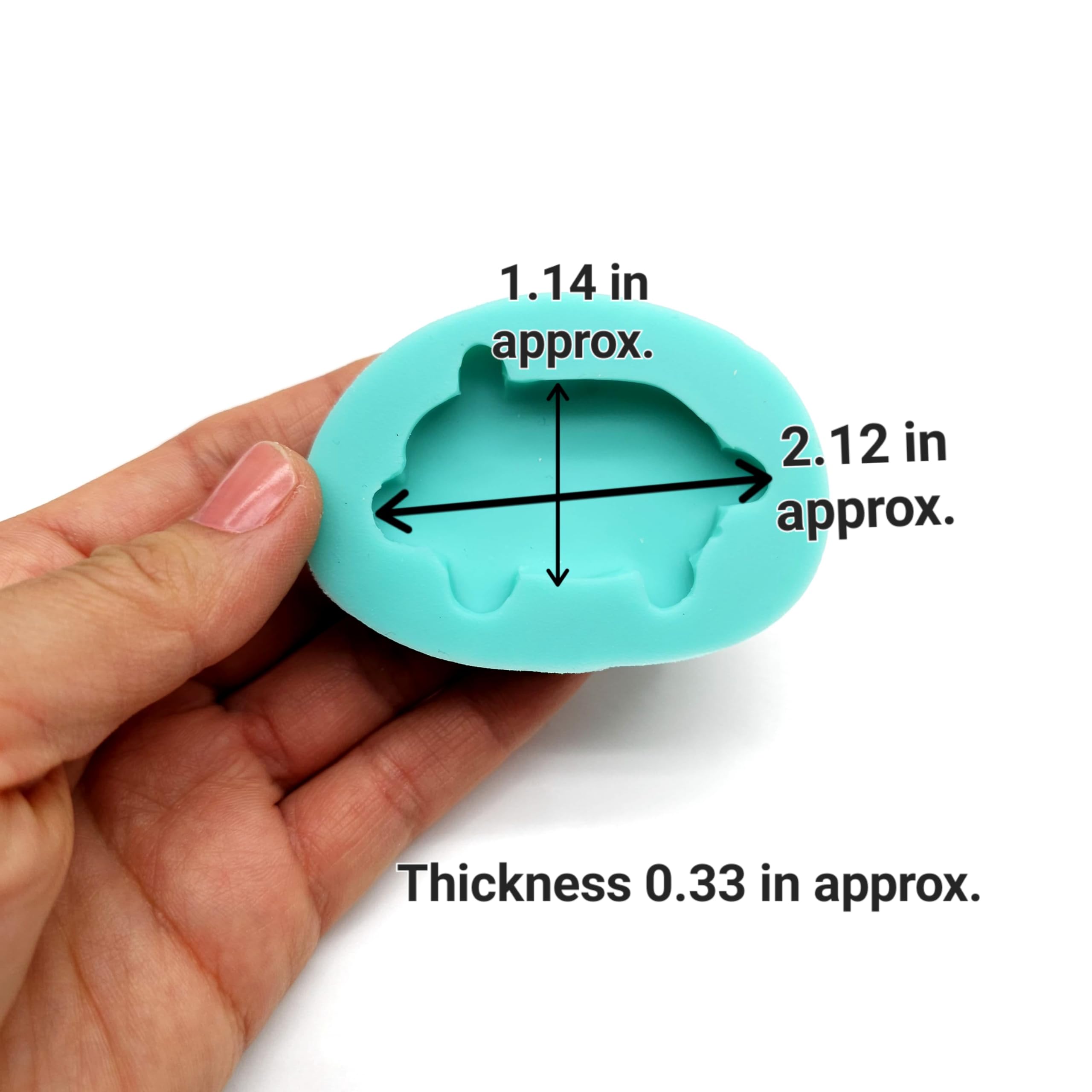 Piggy silicone mold suitable for crafts
