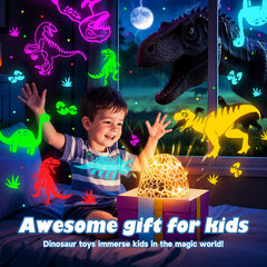 Dinosaur night light projector with egg design