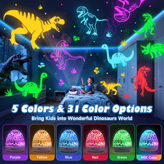 Dinosaur projector with 31 color options