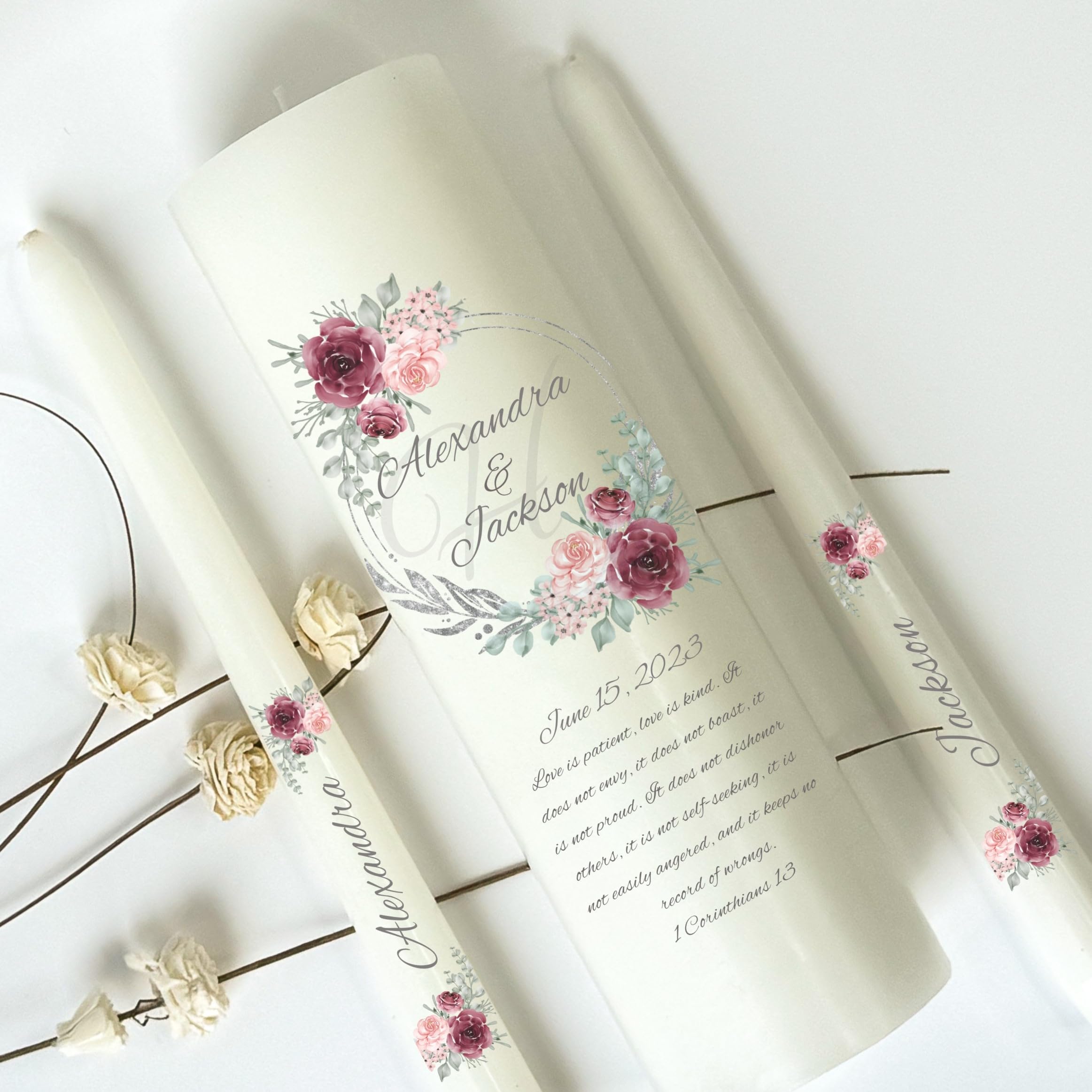 Pillar candle 3 inch diameter by 9 inch height
