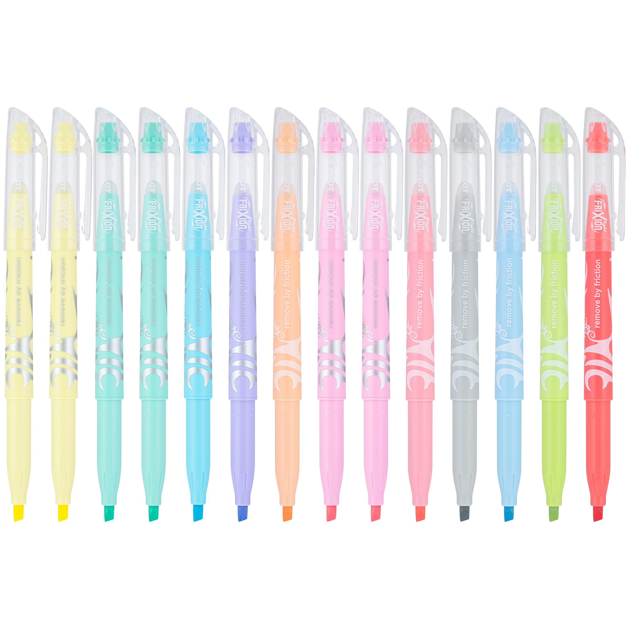 PILOT FriXion Light Pastel Erasable Highlighters 14-Pack assorted colors