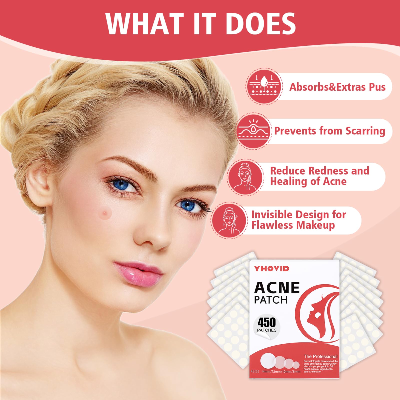 Pimple Patches 12mm patches 120 counts for Face