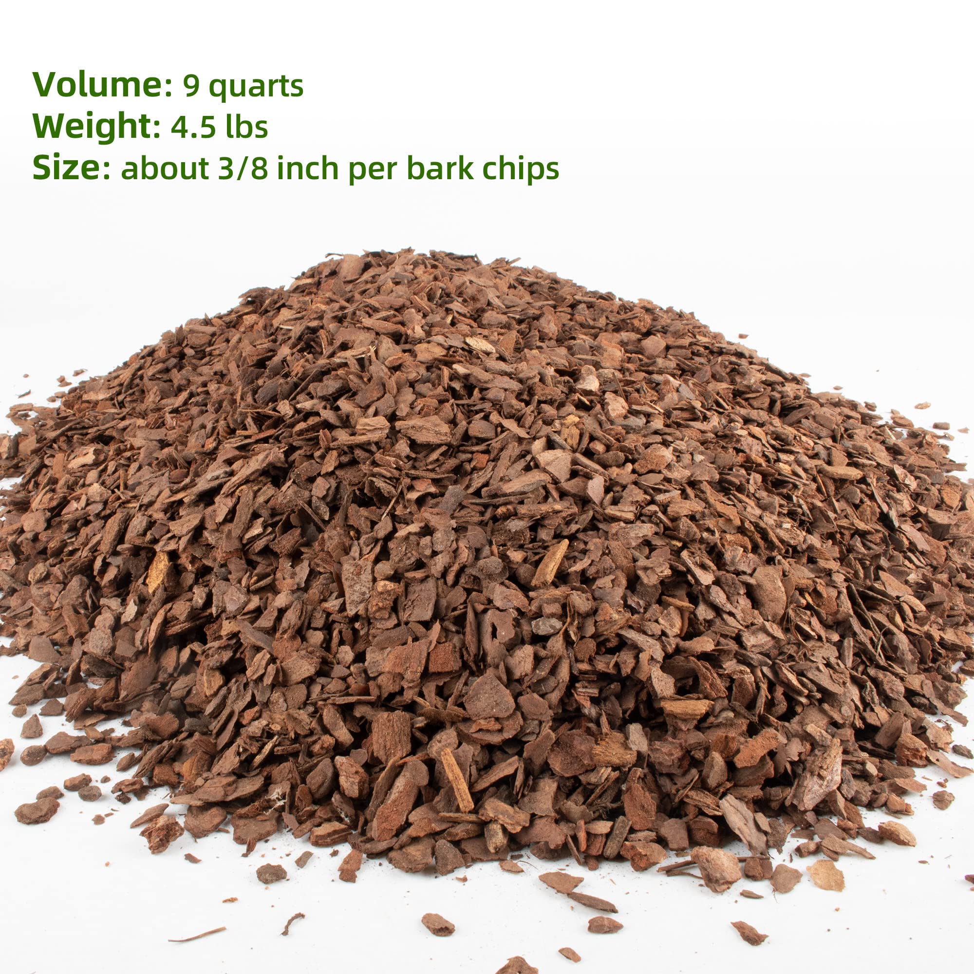 Pine bark chips 1/2 to 1 inch organic mulch