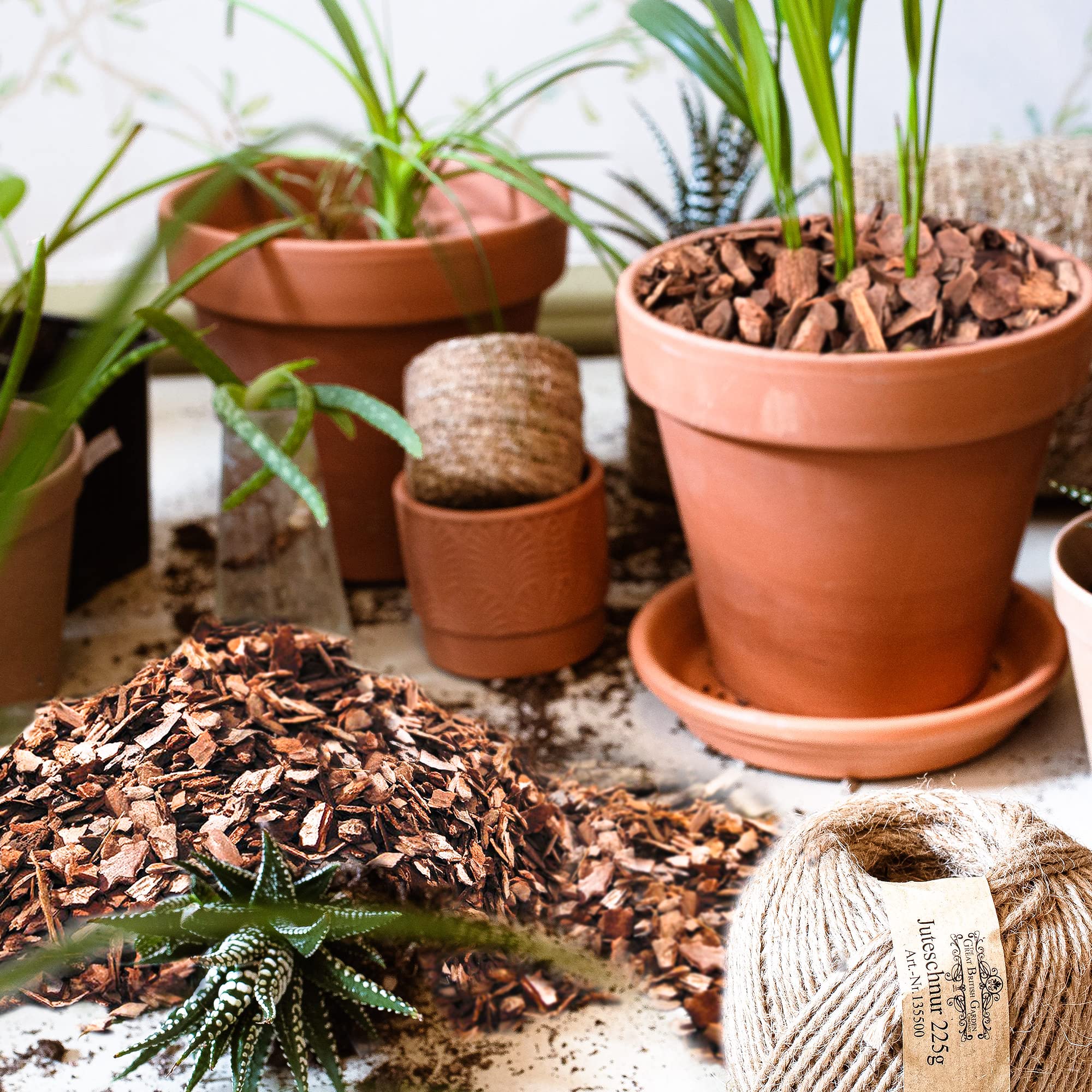 Pine bark as nutrient source for organic growth