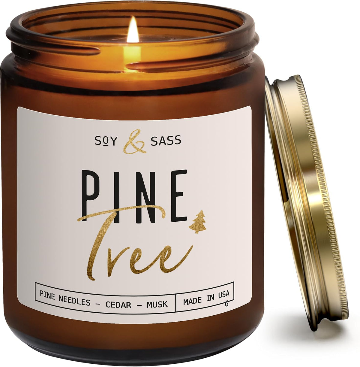 Pine Candle Pine Tree Soy Candle 9oz