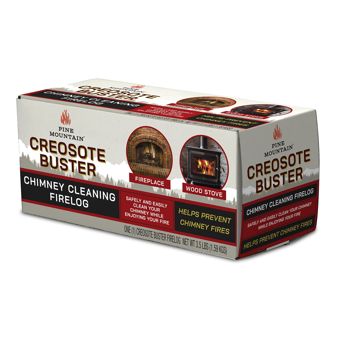 pine-mountain creosote buster firelog packaging 3.5lb