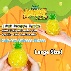 Pineapple fruit figurine large size on display