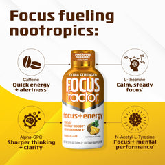 Pineapple Paradise flavor Focus Factor energy shots