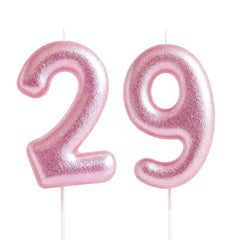 Pink 29th Birthday Number Candles product image