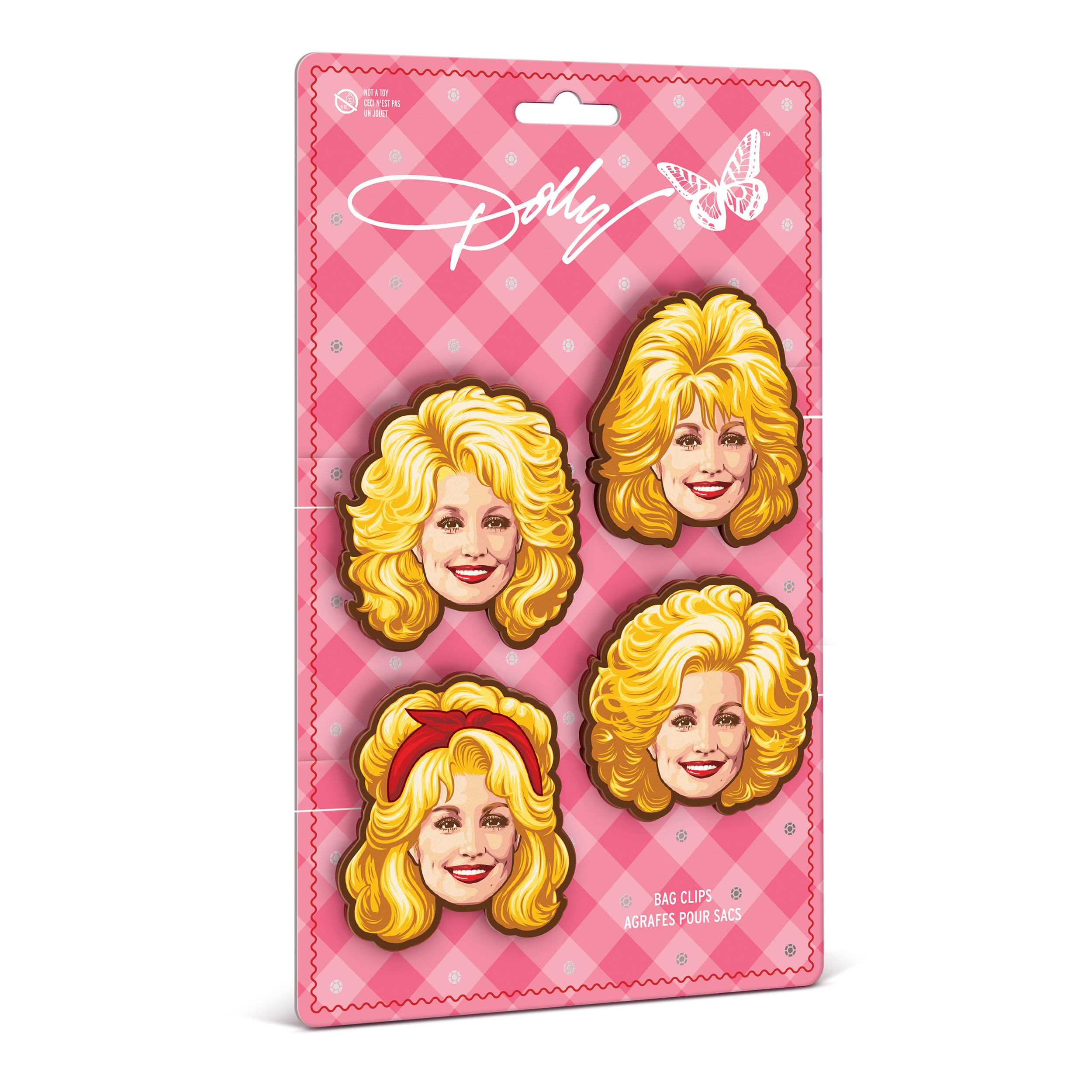 Pantry organization with nostalgic Dolly Parton inspired clips