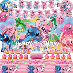 Pink Birthday Party Decorations banner for adult celebration