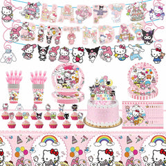 Pink Birthday Party Decorations Kit single item included