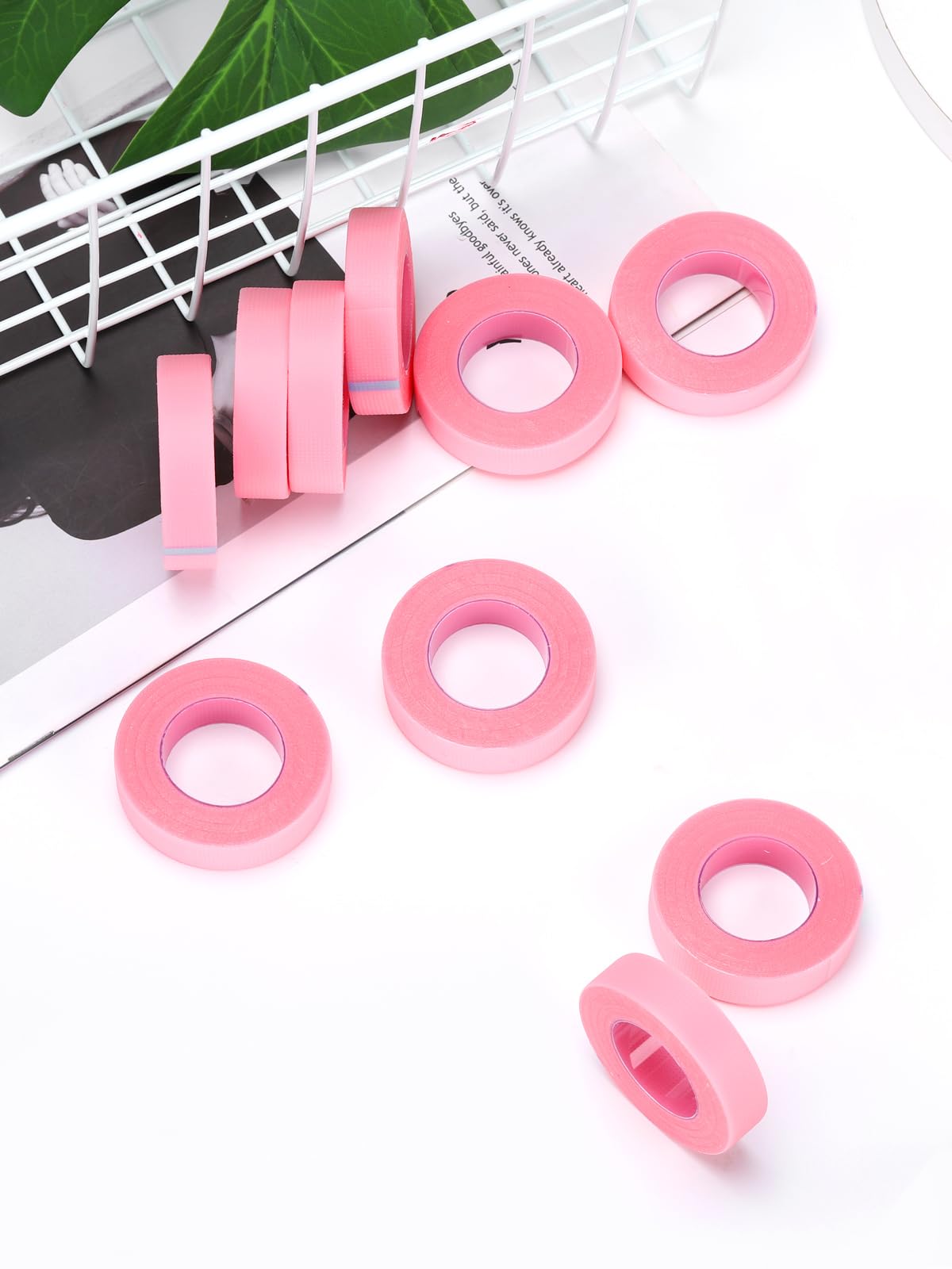 Pink breathable lash tape set for extensions by Teoyall