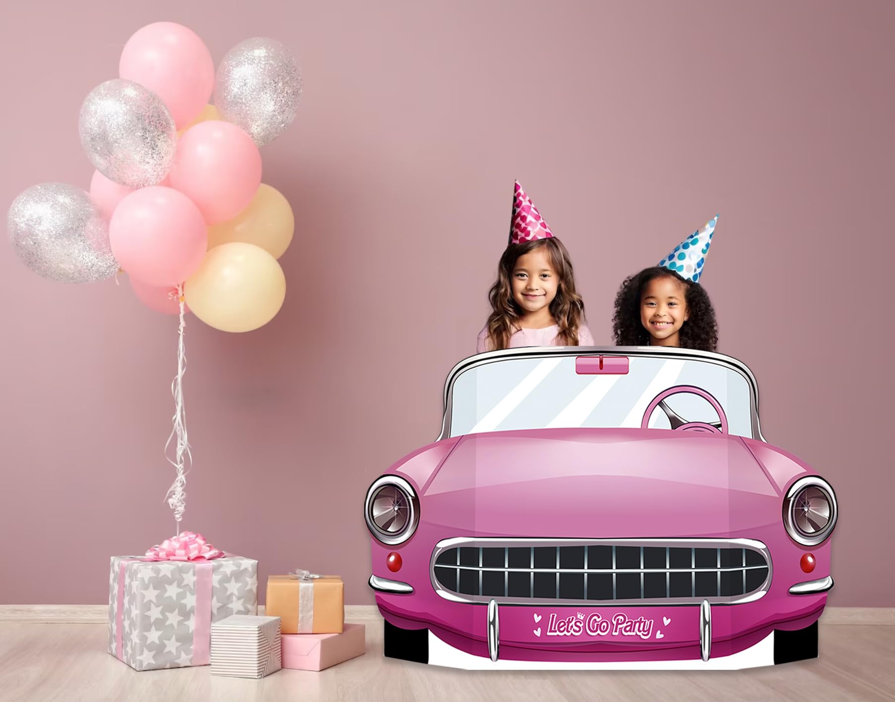 Large 37 inches wide by 22.4 inches tall photo booth decoration
