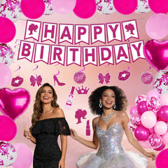 Sparkling crowns and pink sashes for birthday girl