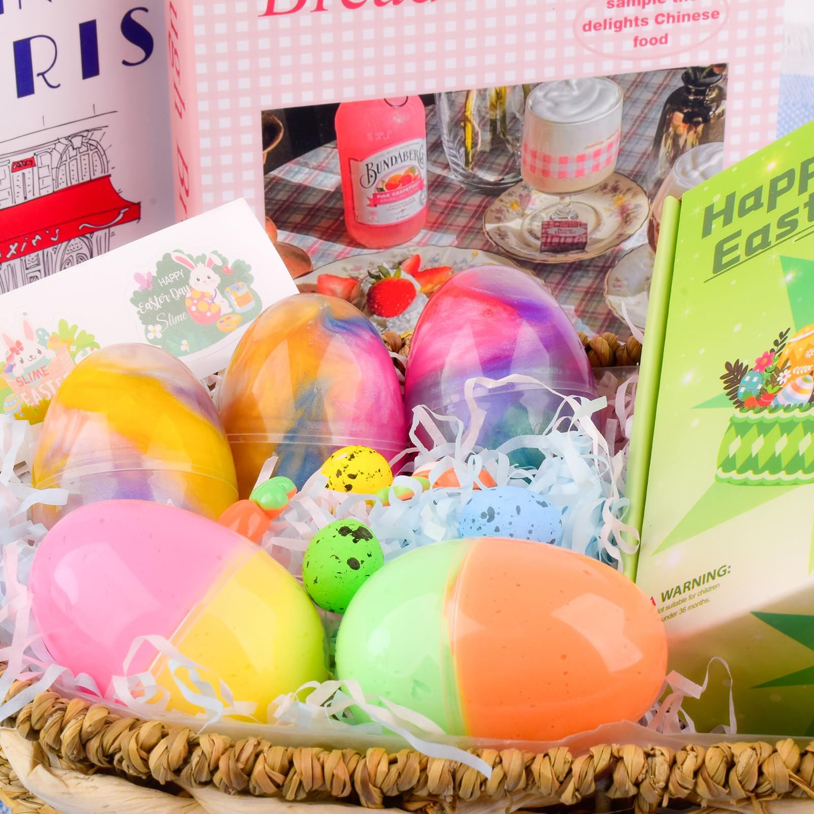 Colorful Egg Paradise themed slime egg