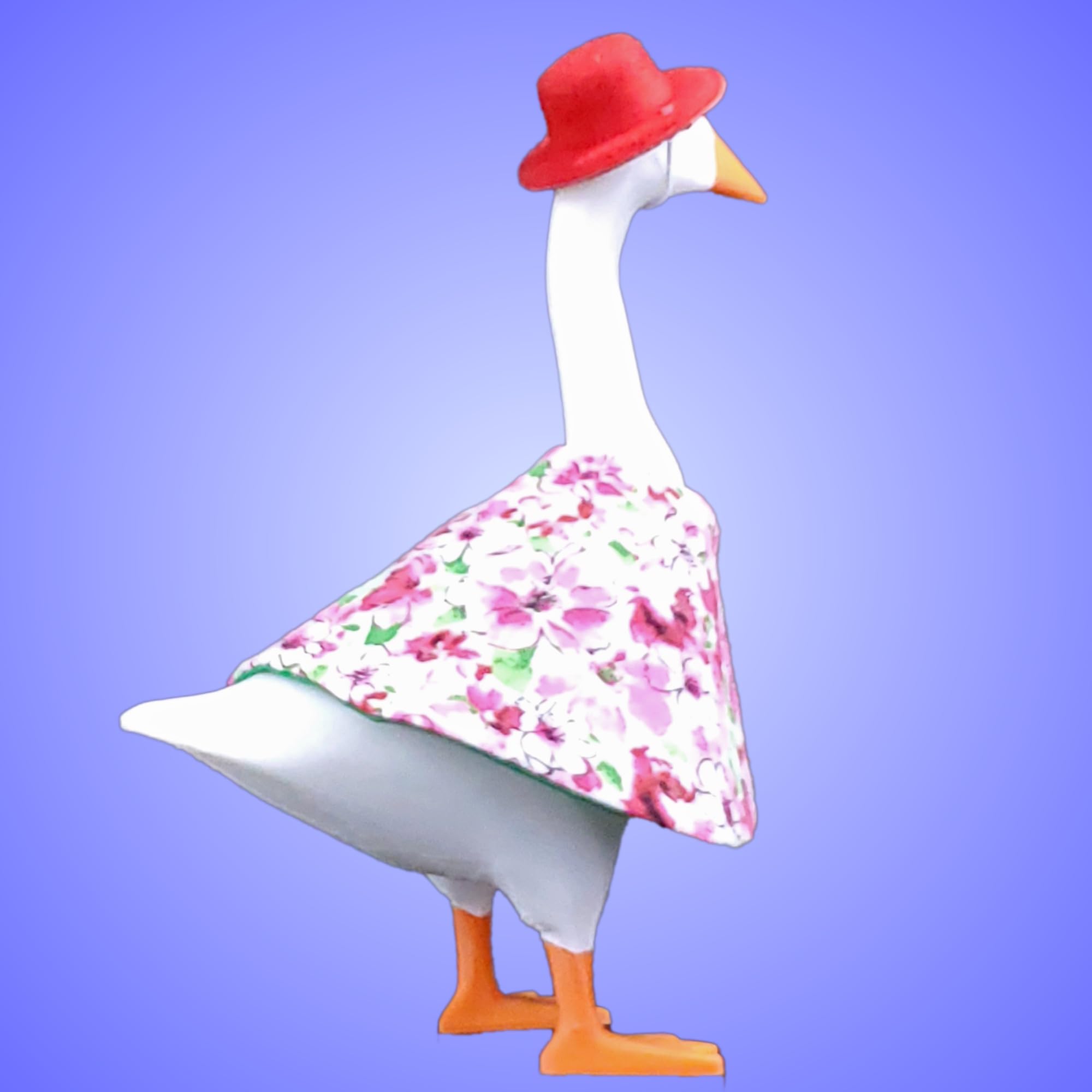 Pink dress hat outfit for 7inch desk goose Kats Dog Swag