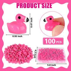 Rose red flamingo resin duck figurines for crafts
