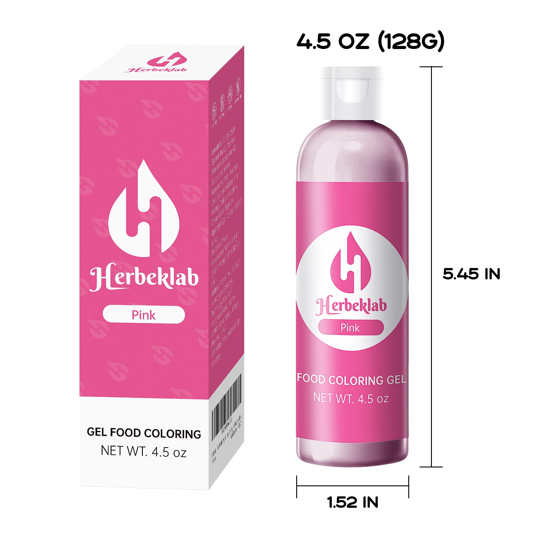 Professional grade pink gel coloring 4.5 oz
