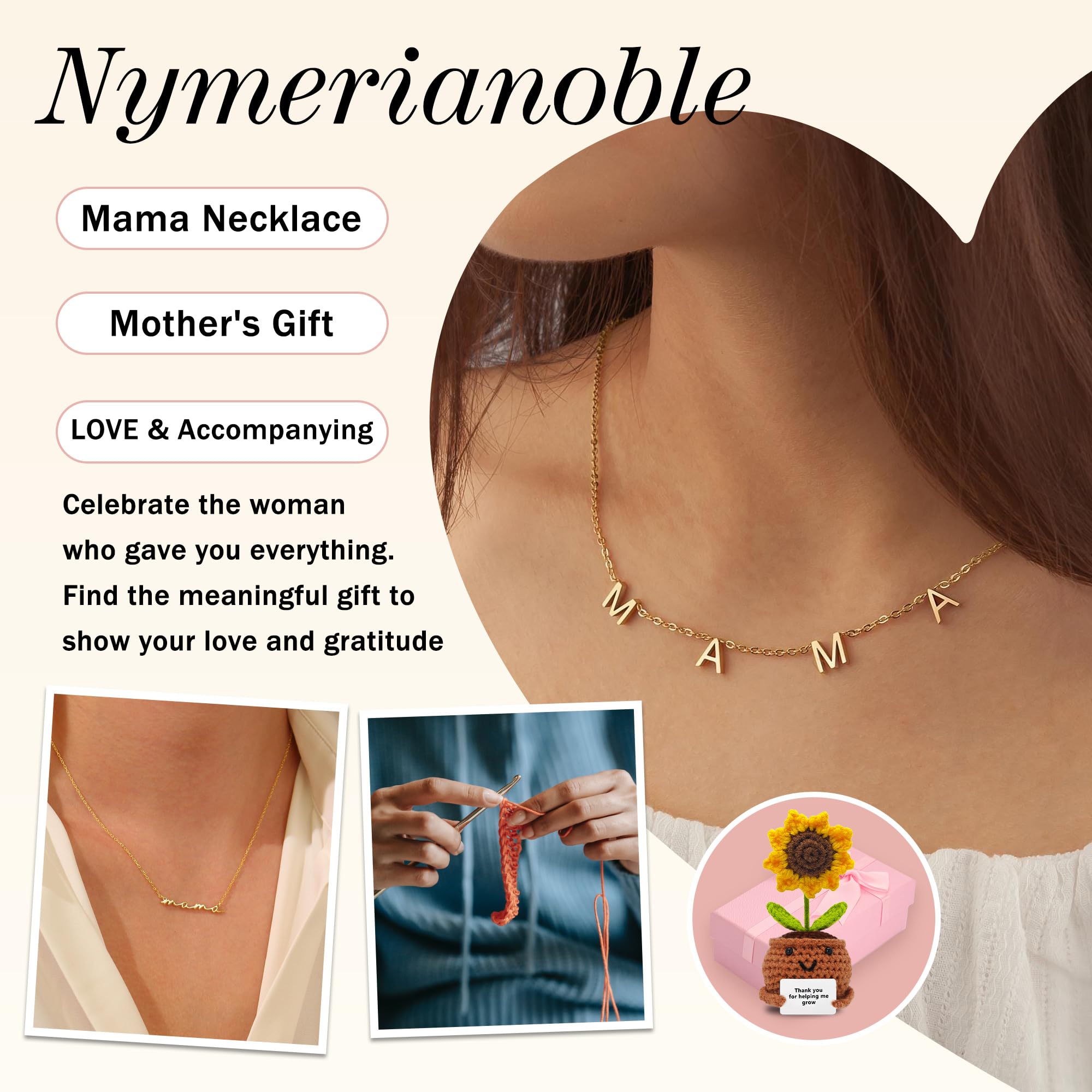 Pink gift box packaging for Nymerianoble necklace set